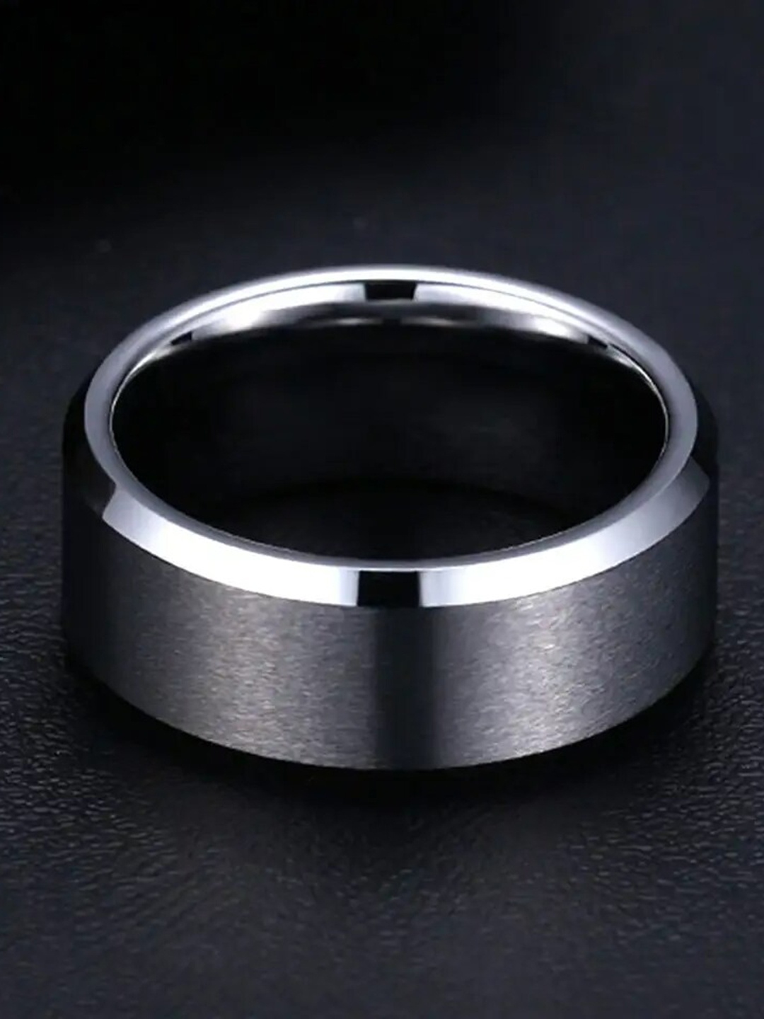 

KARISHMA KREATIONS Stainless Steel Silver-Plated Band Finger Ring