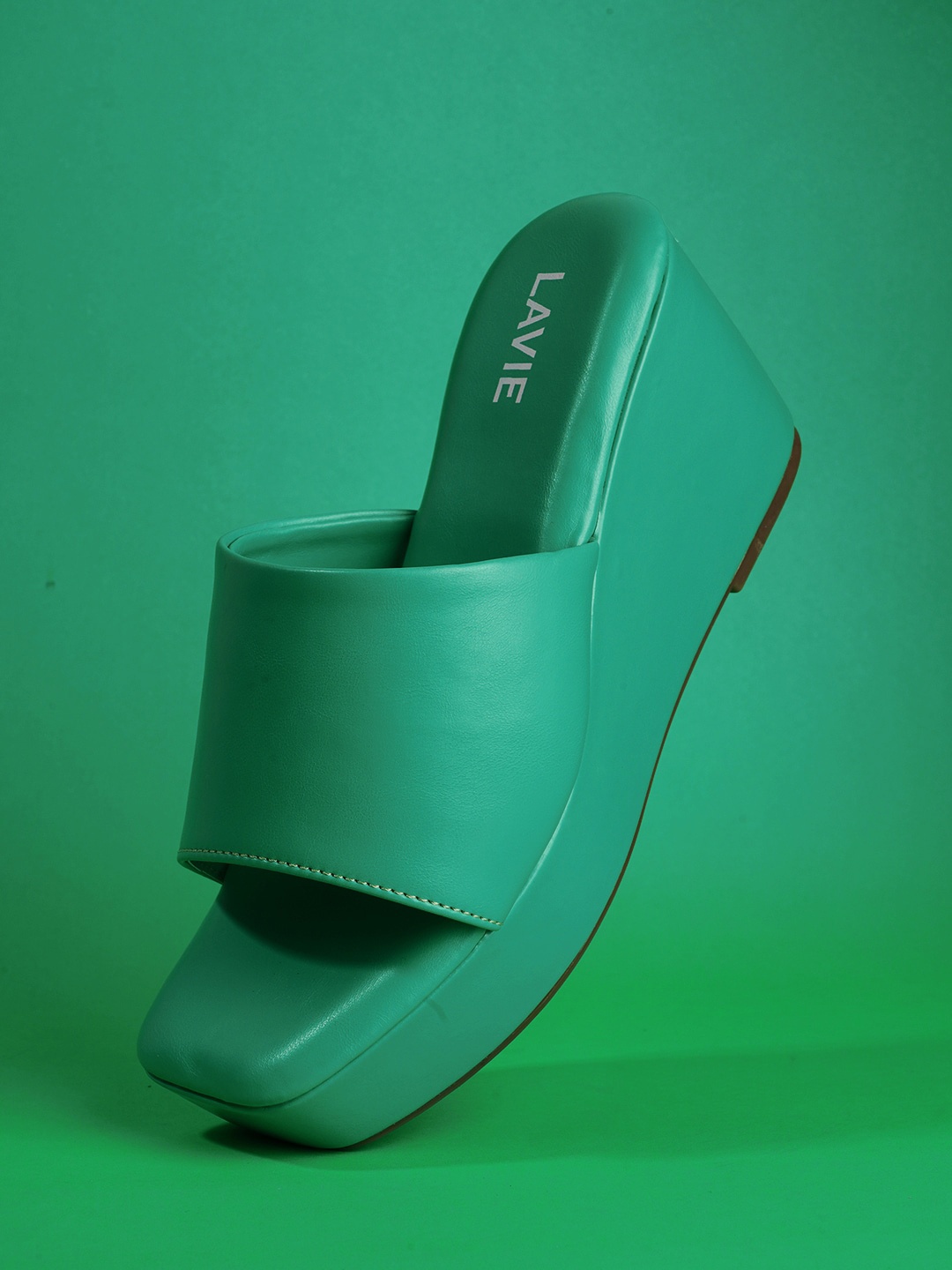 

Lavie Open Toe Wedge Heel Mules, Green