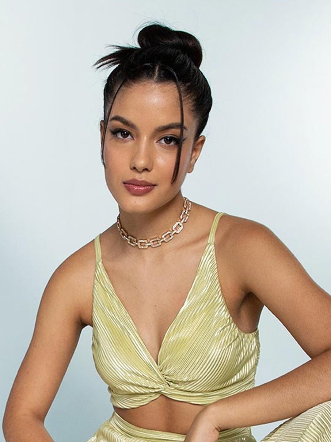 

Zalora Studios Sleeveless Crop Bralette Top, Yellow
