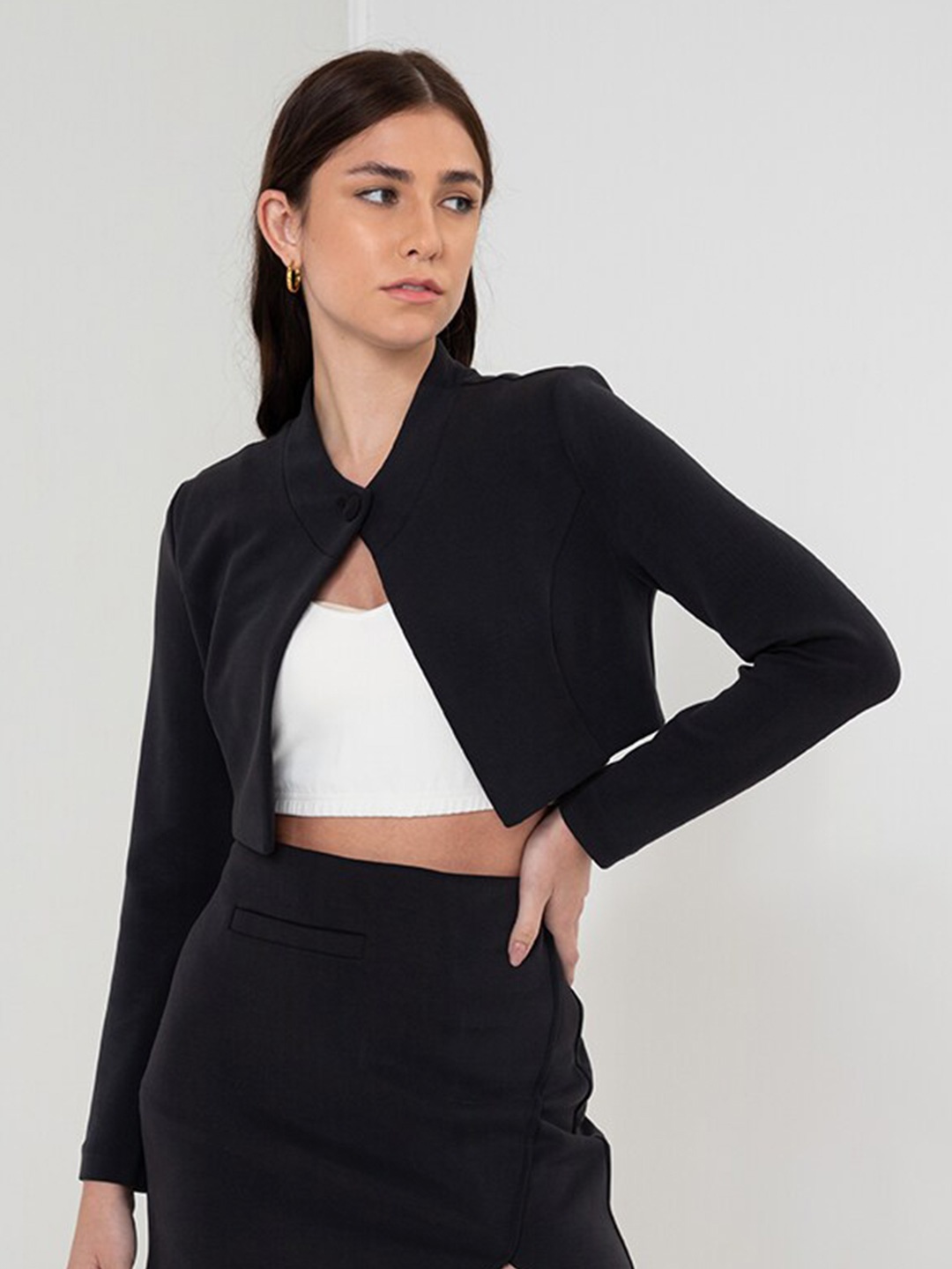 

Zalora Studios Long Sleeves Regular Shrug, Na