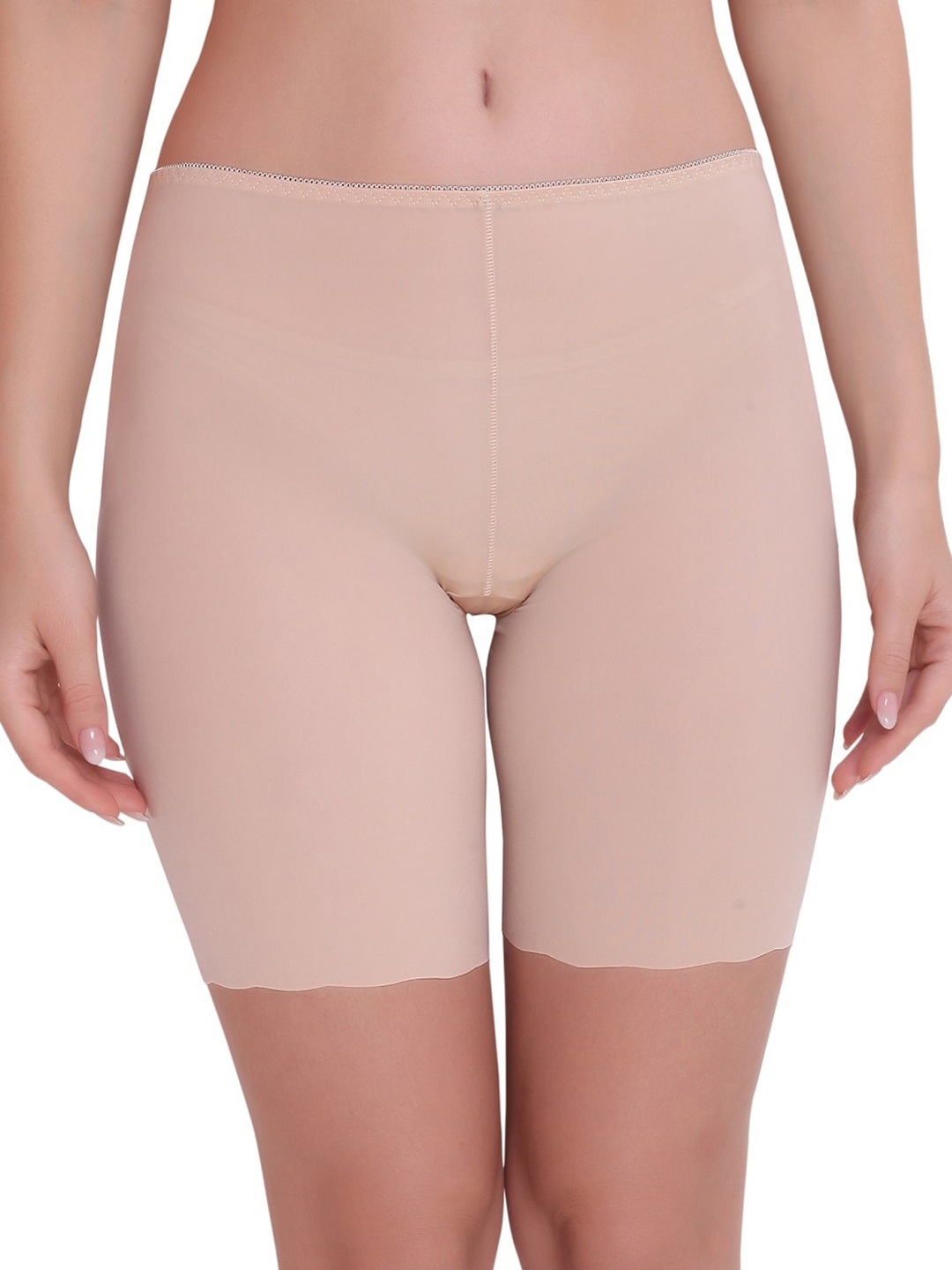 

PLUMBURY Women Slim Fit Rapid Dry Sports Shorts, Beige