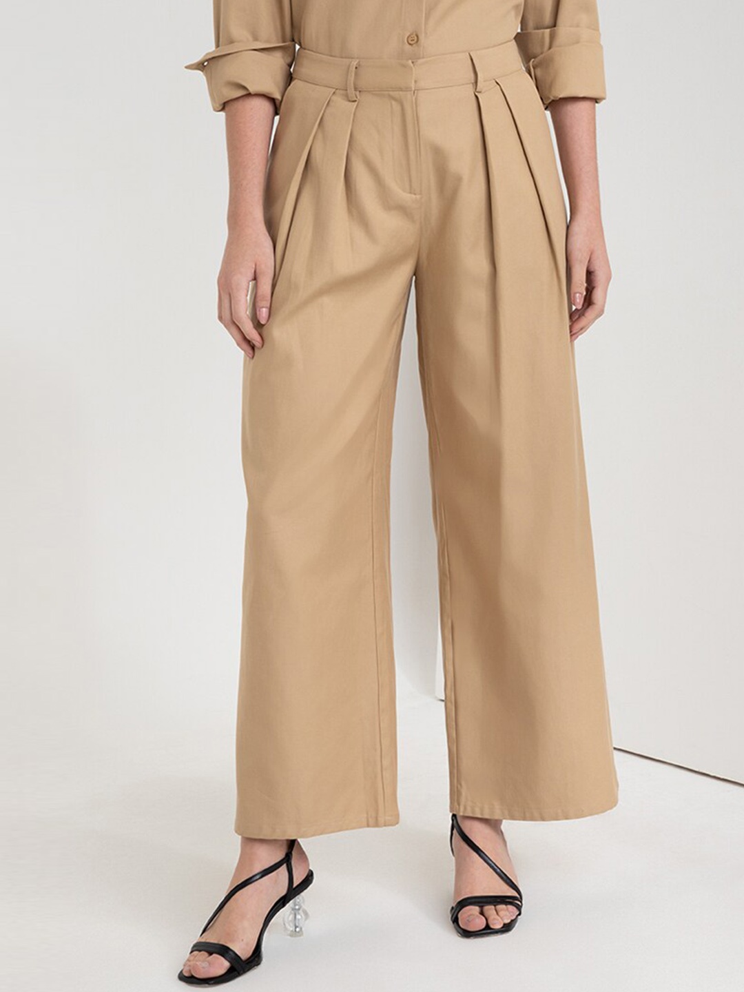 

Zalora Studios Women Mid-Rise Parallel Trousers, Na