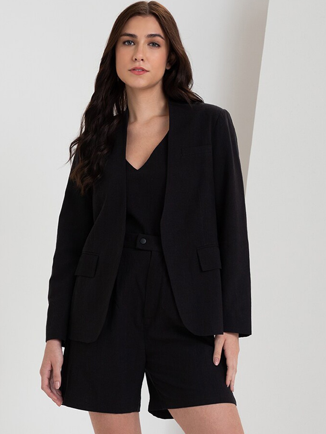 

Zalora Studios Longline Tailored Jacket, Black