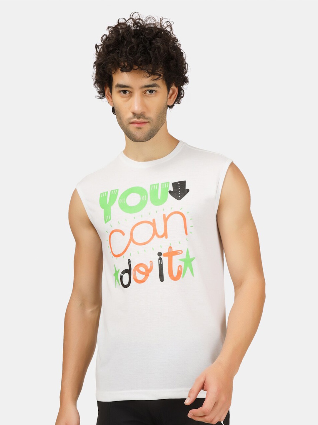 

HILL STREET Typography Printed Cotton T-shirt, White