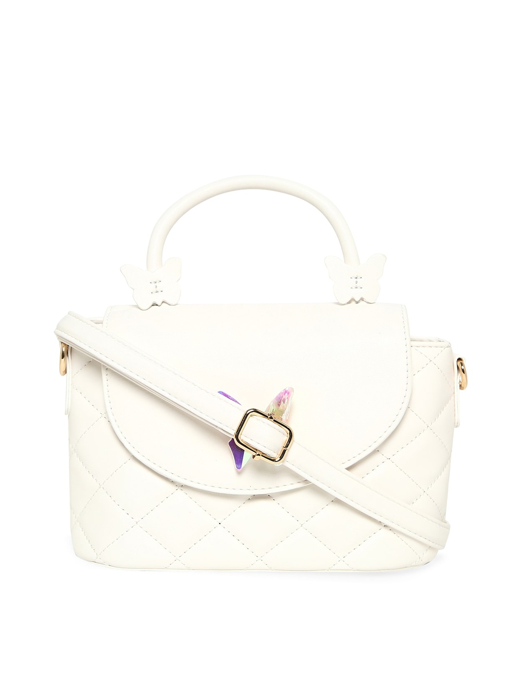 

Call It Spring Structured Satchel Bag With Detachable Straps, White