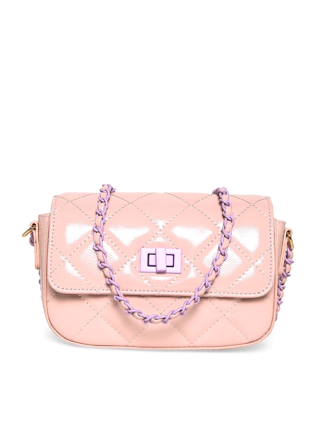 

Call It Spring Structured Sling Bag with Quilted, Pink