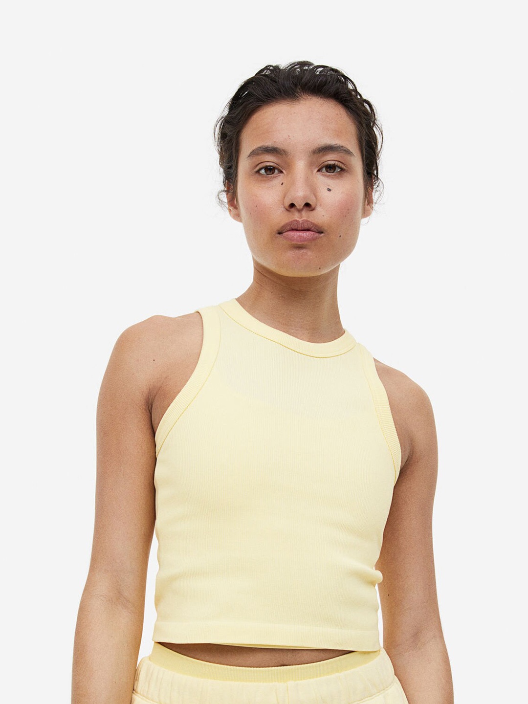

H&M DryMove Seamless Sports Vest Top, Yellow