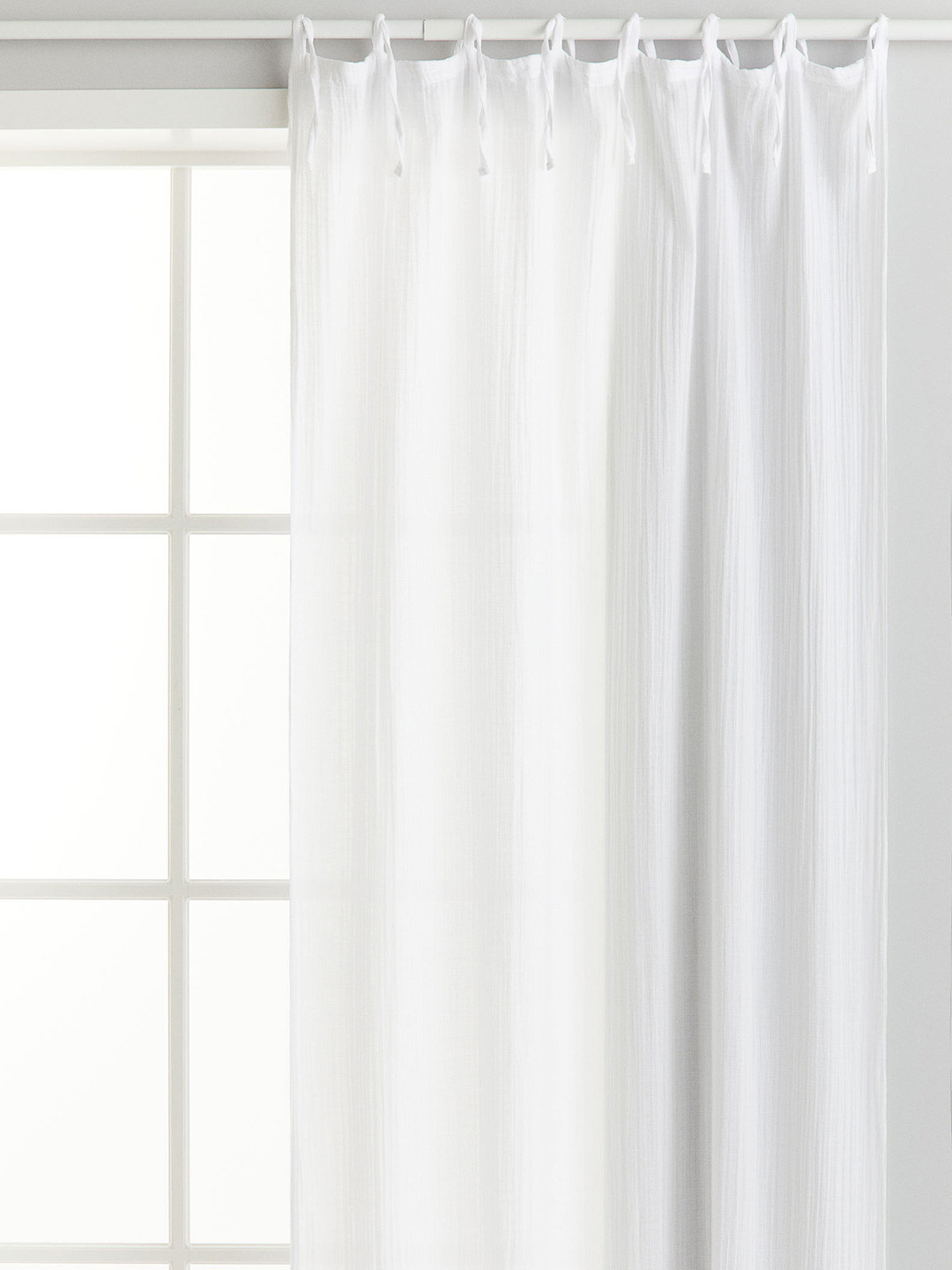 

H&M 2-Pack White Muslin Curtain Lengths