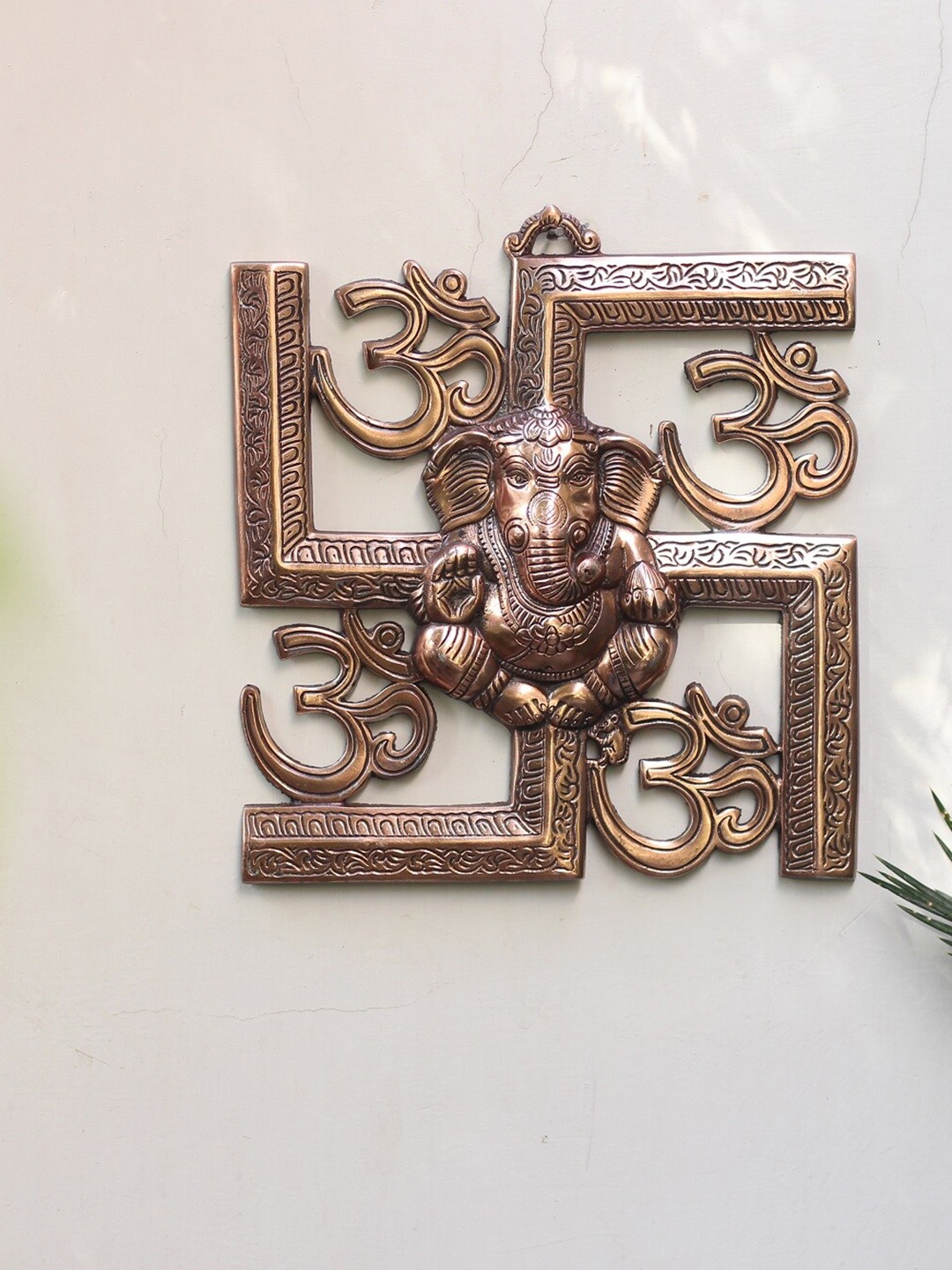 

Fashion Bizz Copper Toned Satiya Ganesh & Om Spiritual Wall Decor