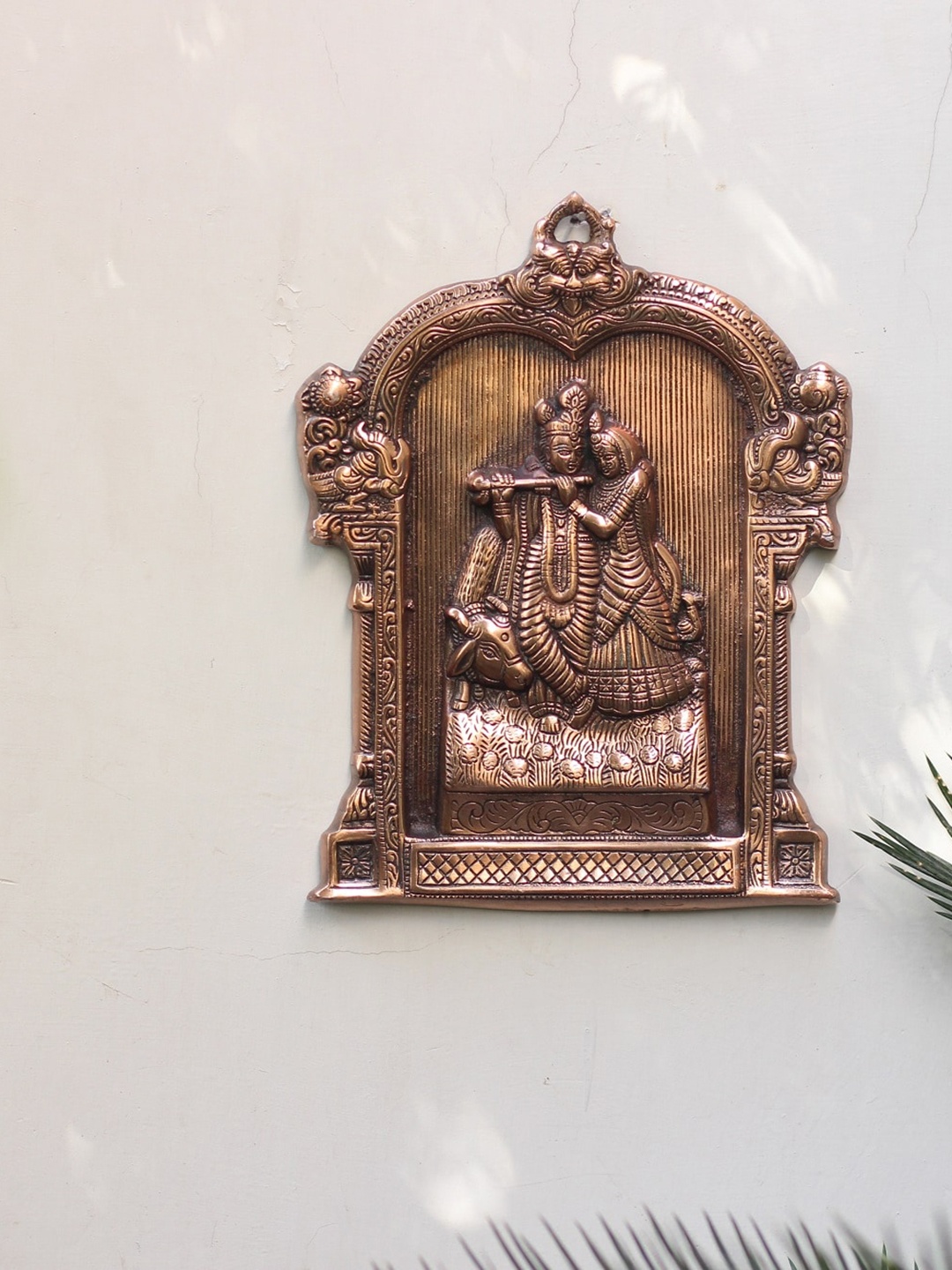 

Fashion Bizz Radha Krishna Darbar Decorative Wall Hanging, Copper