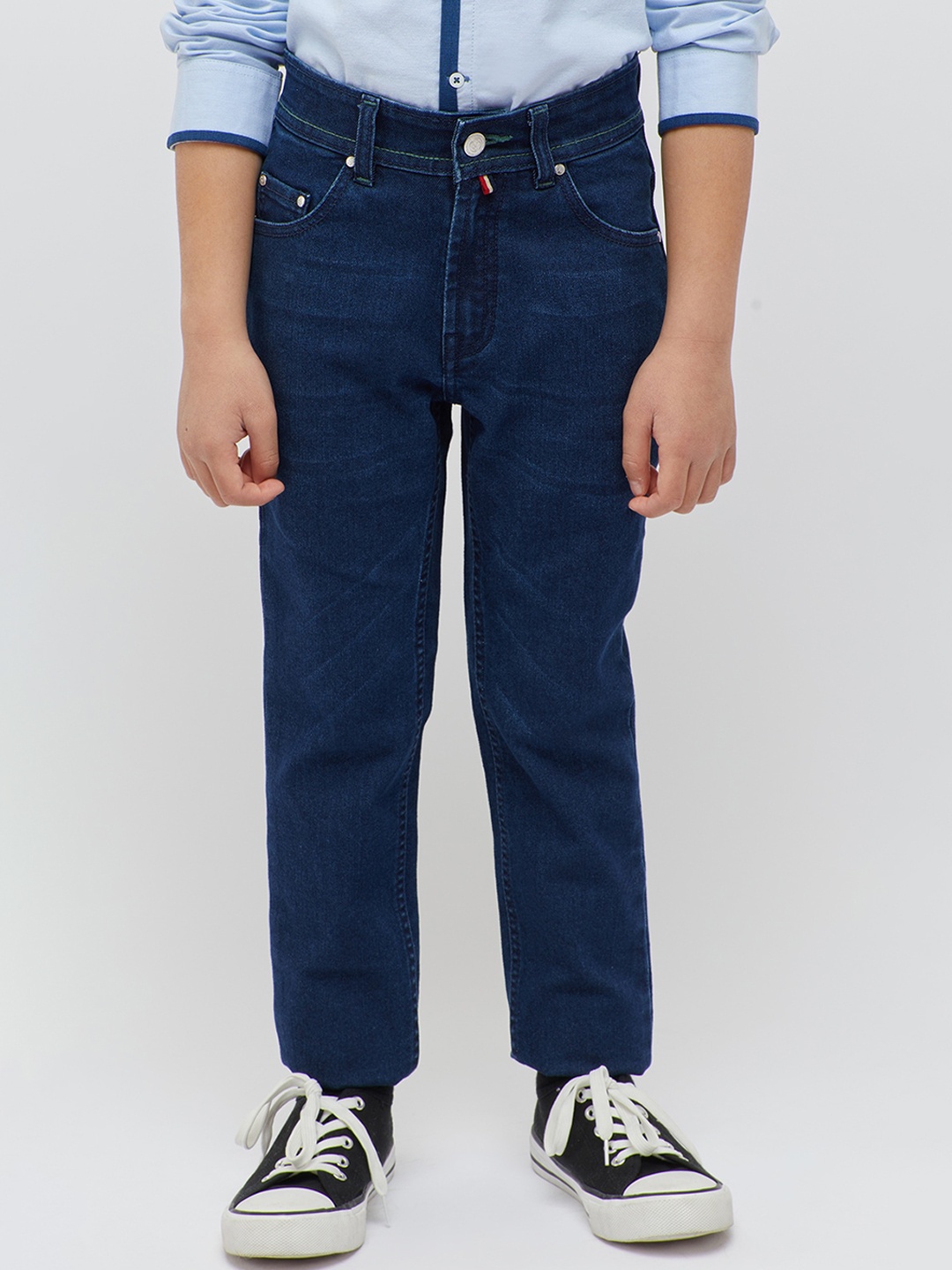 

One Friday Boys Mid-Rise Clean Look No Fad Jeans, Blue