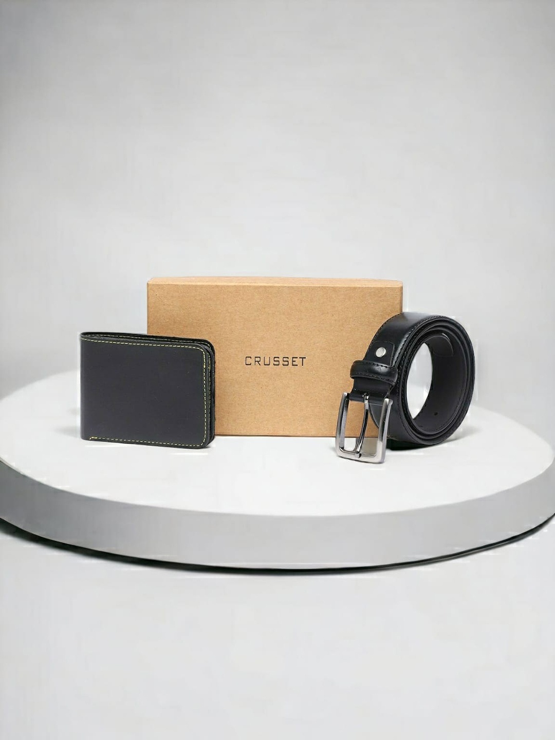 

CRUSSET Men Textured Accessory Gift Set, Black