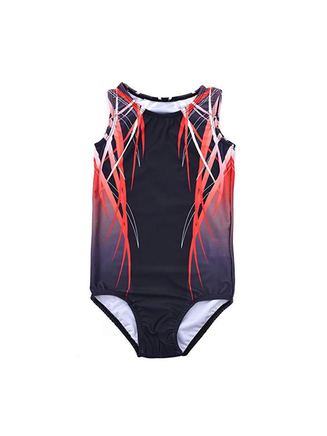 

IKAANYA Boys Printed Gymnastics Sublimation Leotard Bodysuit, Red