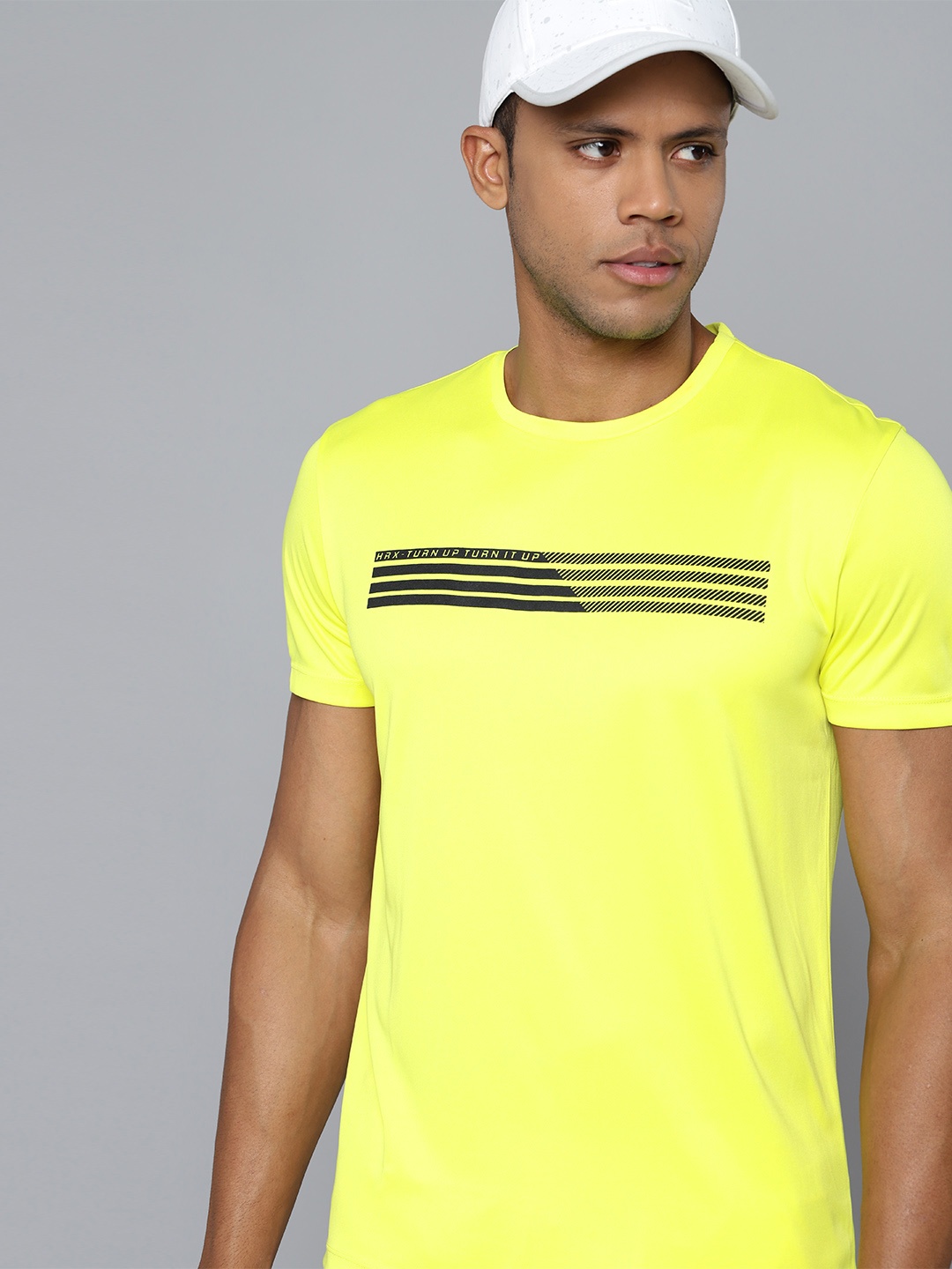 

HRX by Hrithik Roshan Rapid-Dry Training T-shirt, Lime green