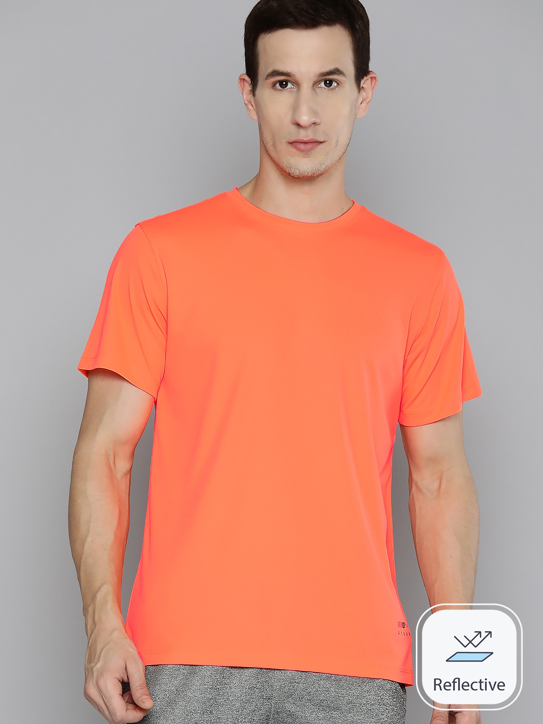 

HRX by Hrithik Roshan Rapid-Dry Training T-shirt, Orange