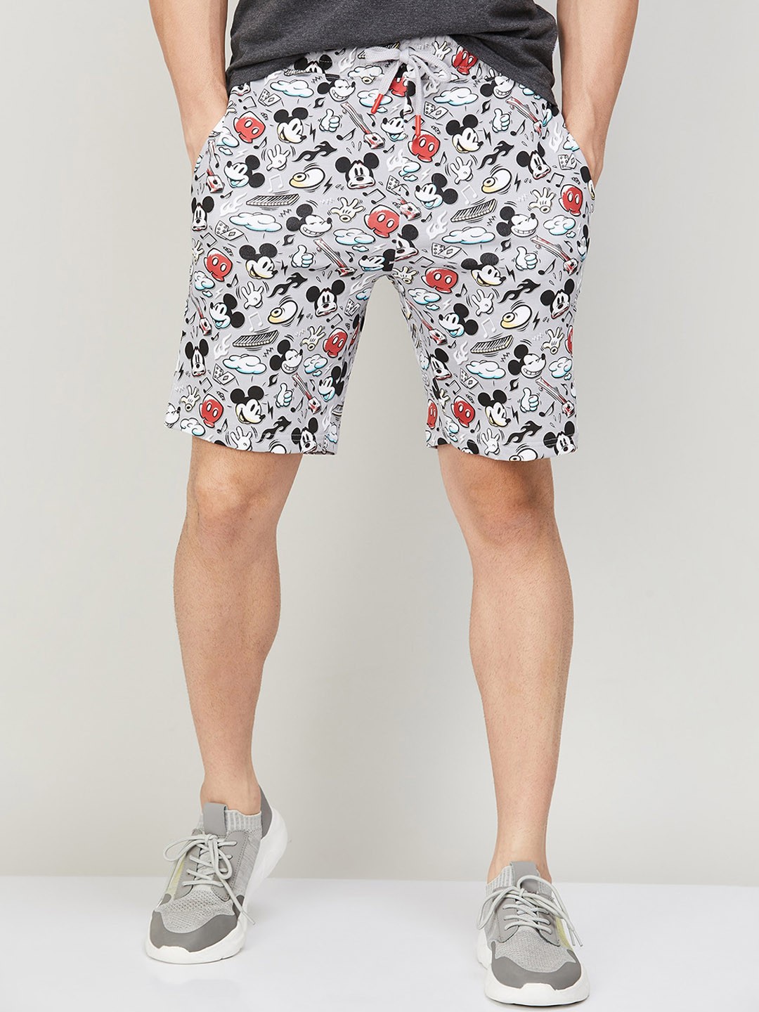 

Fame Forever by Lifestyle Men Mid-Rise Graphic Printed Shorts, Grey