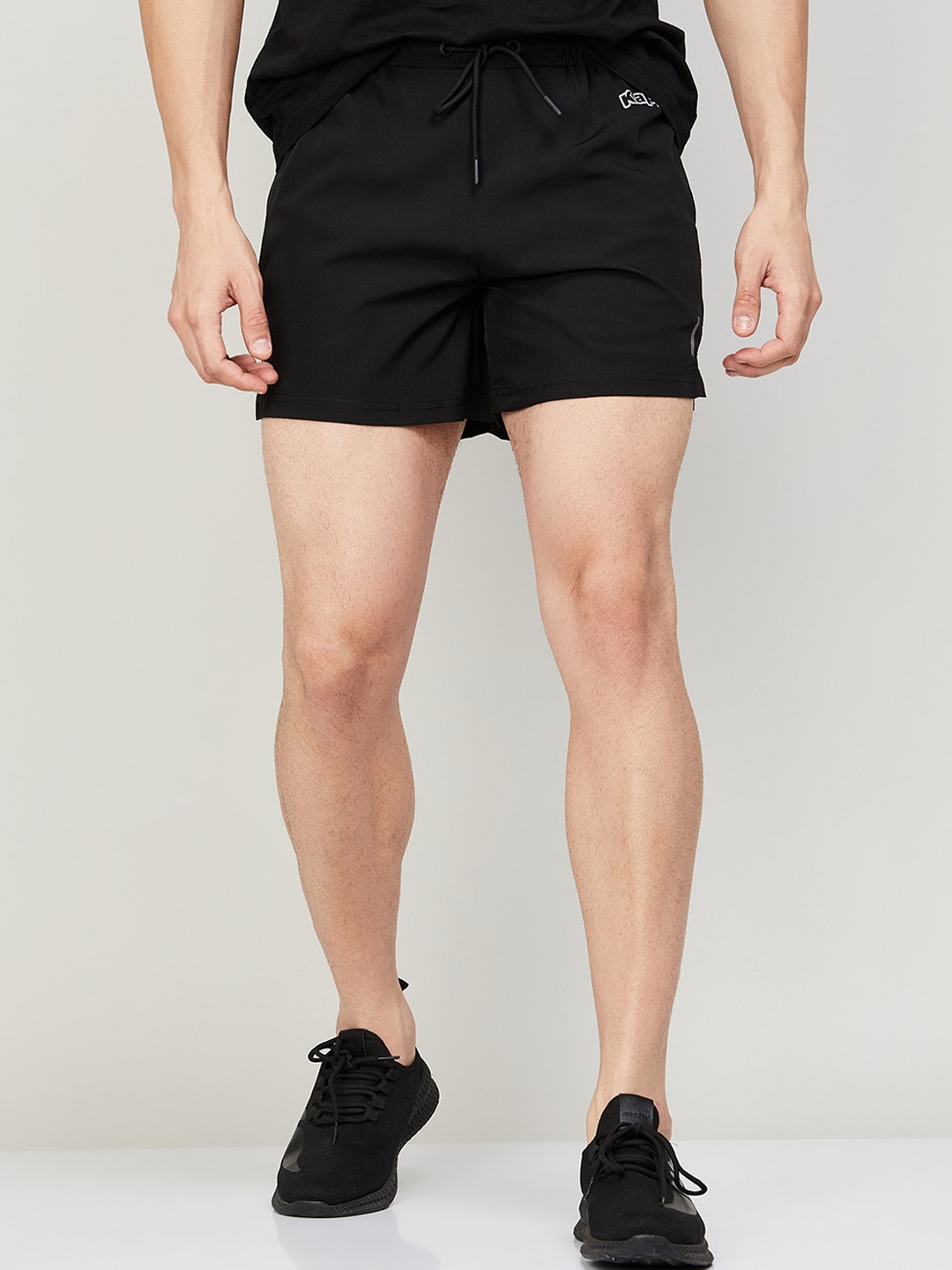 

Kappa Men Regular Fit Sports Shorts, Black