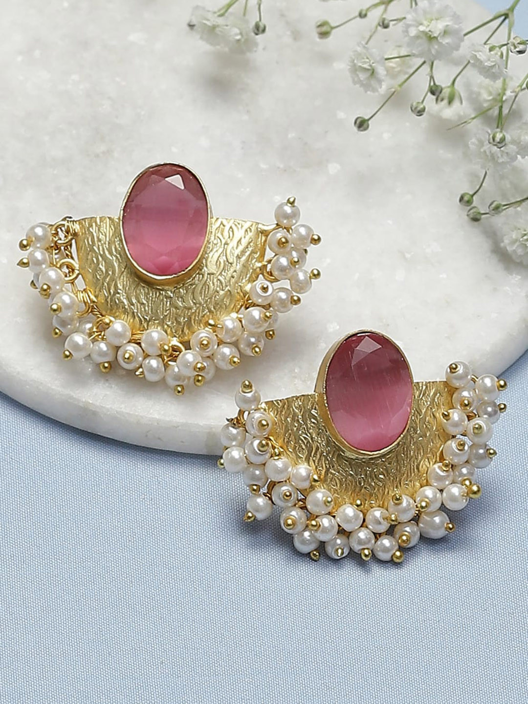 

Biba Contemporary Studs Earrings, Gold