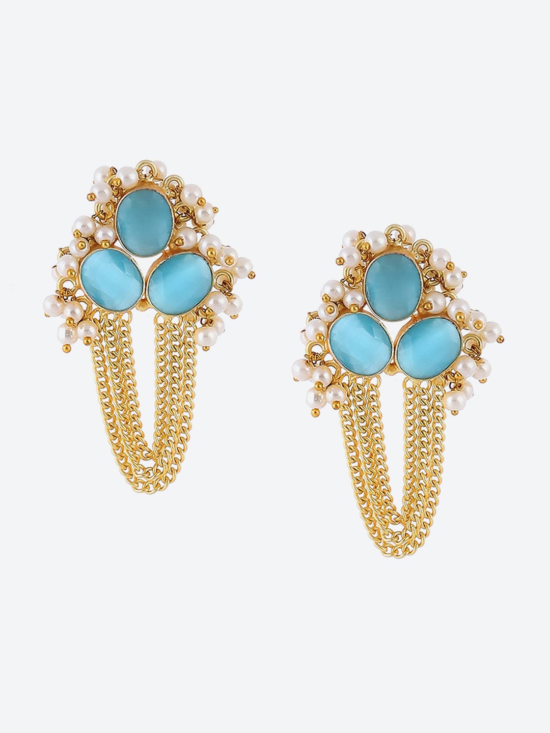 

Biba Gold-Plated Contemporary Drop Earrings