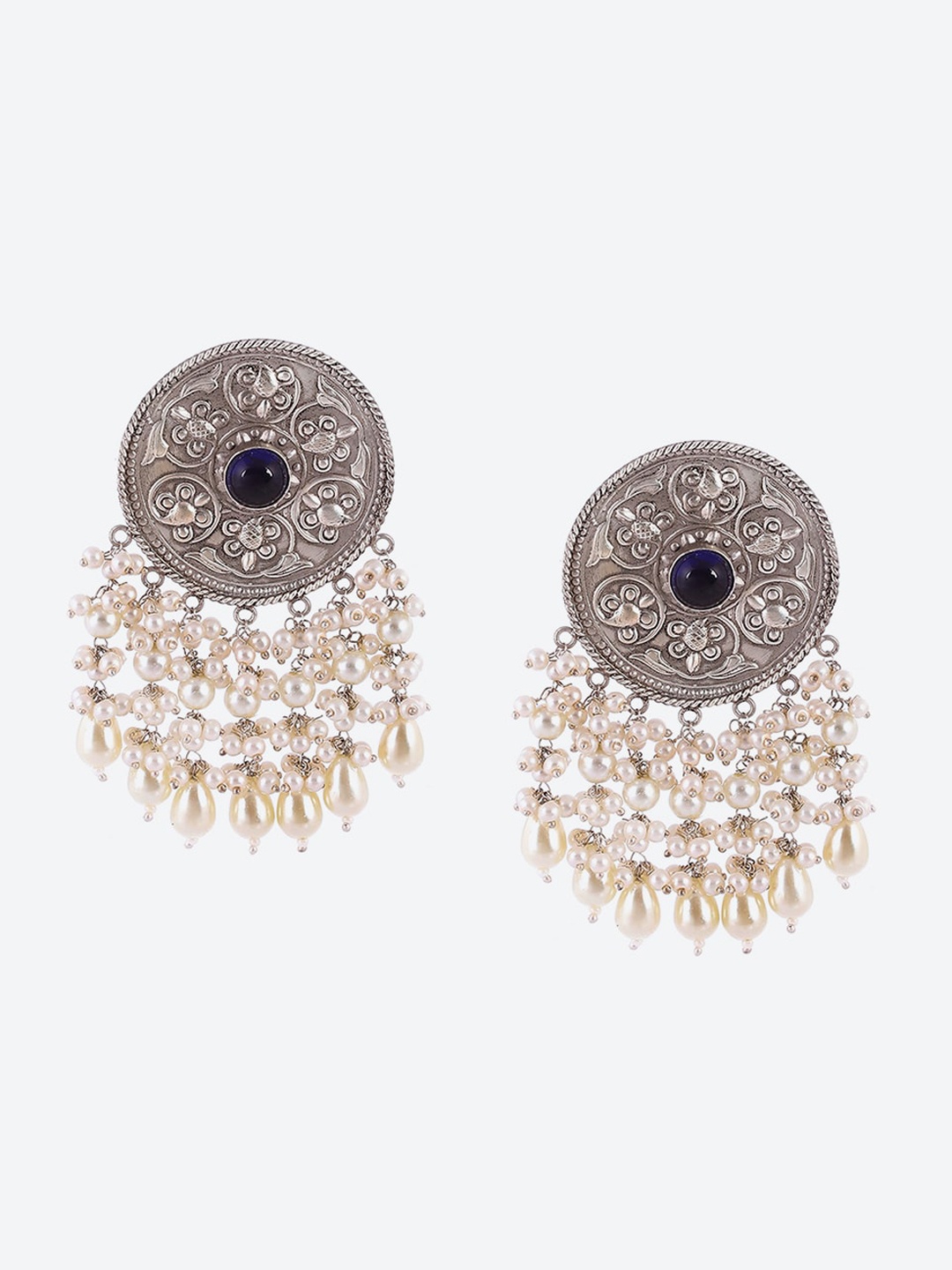 

Biba Silver-Plated Contemporary Drop Earrings