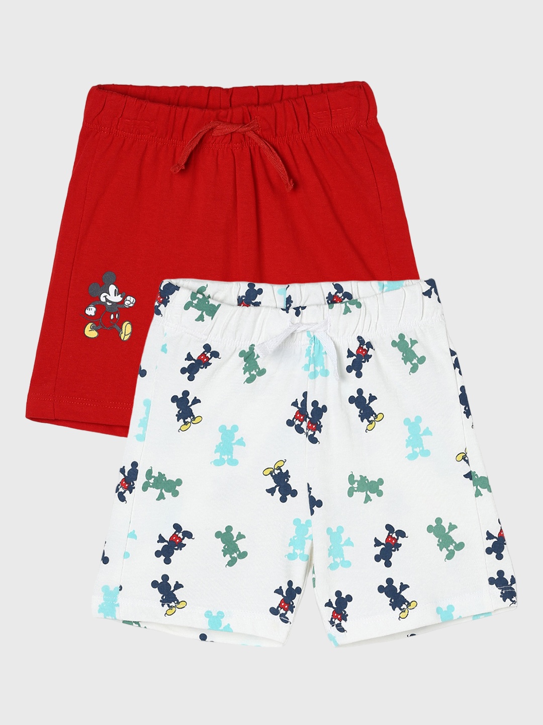 

Juniors by Lifestyle Boys 2Pcs Mickey Mouse Printed Pure Cotton Shorts, Red
