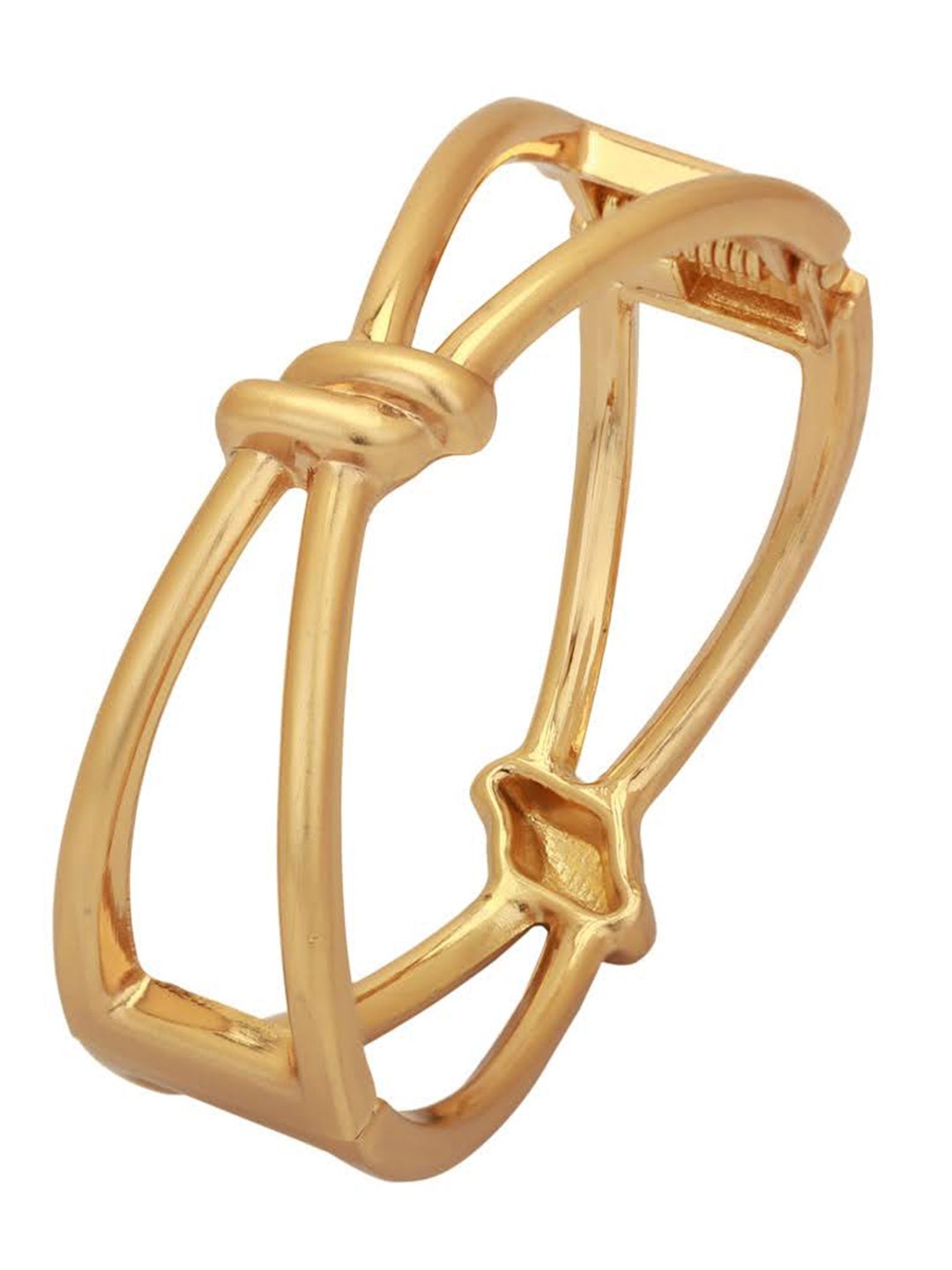 

Adwitiya Collection Women Brass Gold-Plated Kada Bracelet