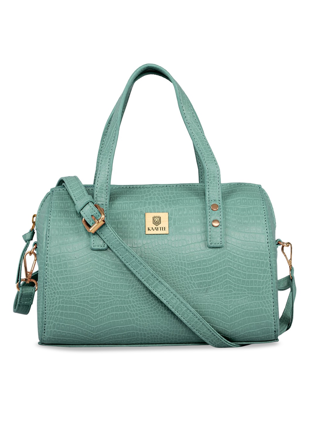 

KAAYTEE Textured Structured Handheld Bag, Sea green