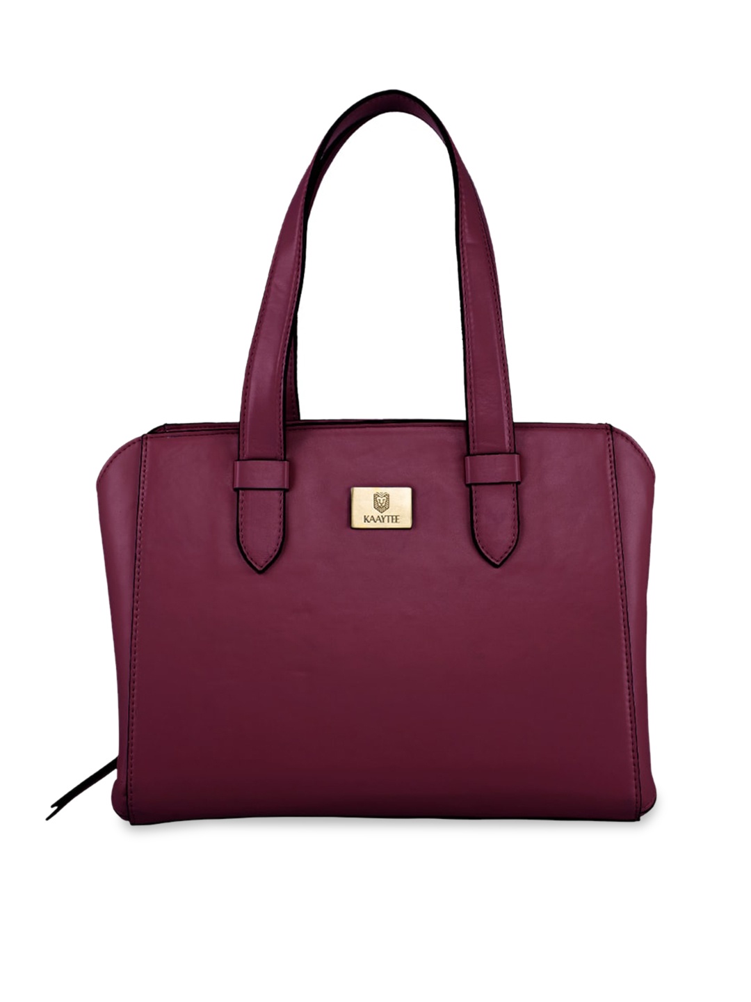 

KAAYTEE Women PU Structured Shoulder Bag, Burgundy