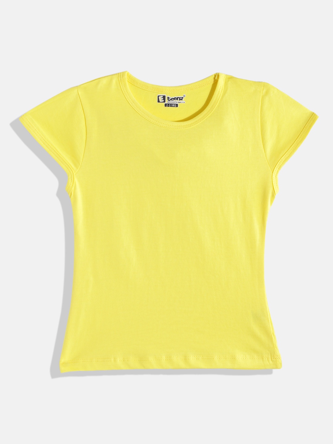 

Eteenz Girls Premium Cotton Solid Round Neck T-shirt, Yellow