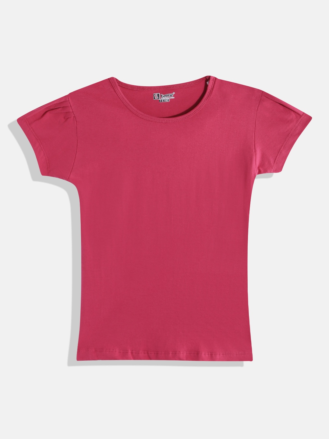 

Eteenz Girls Premium Cotton Solid Round Neck T-shirt, Fuchsia