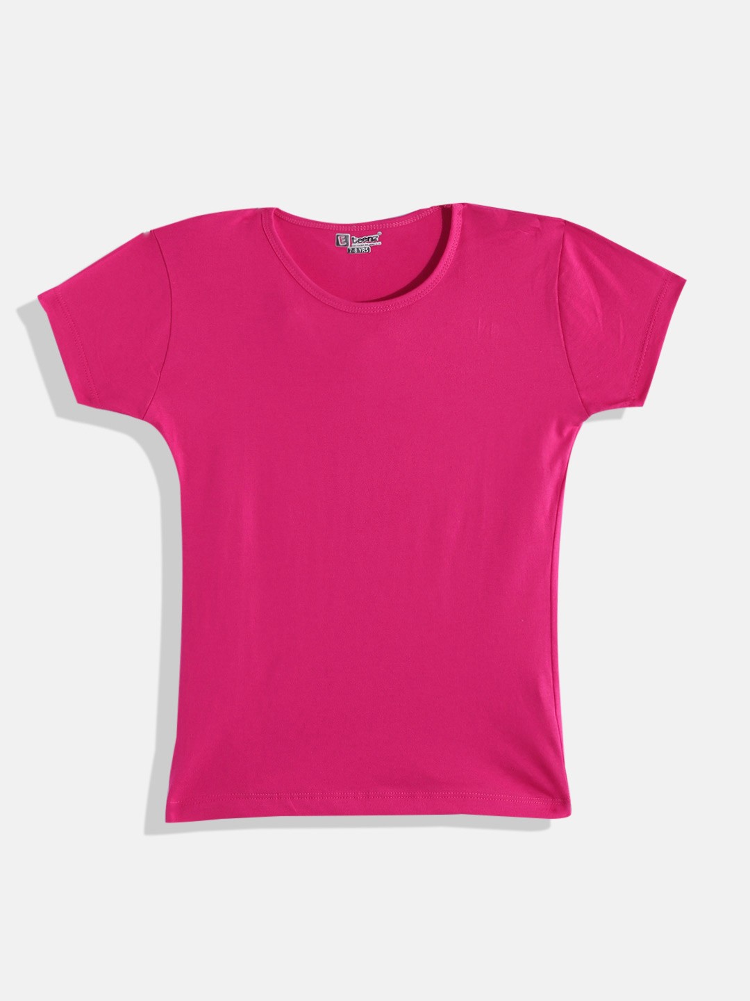 

Eteenz Girls Premium Cotton Solid Round Neck T-shirt, Fuchsia