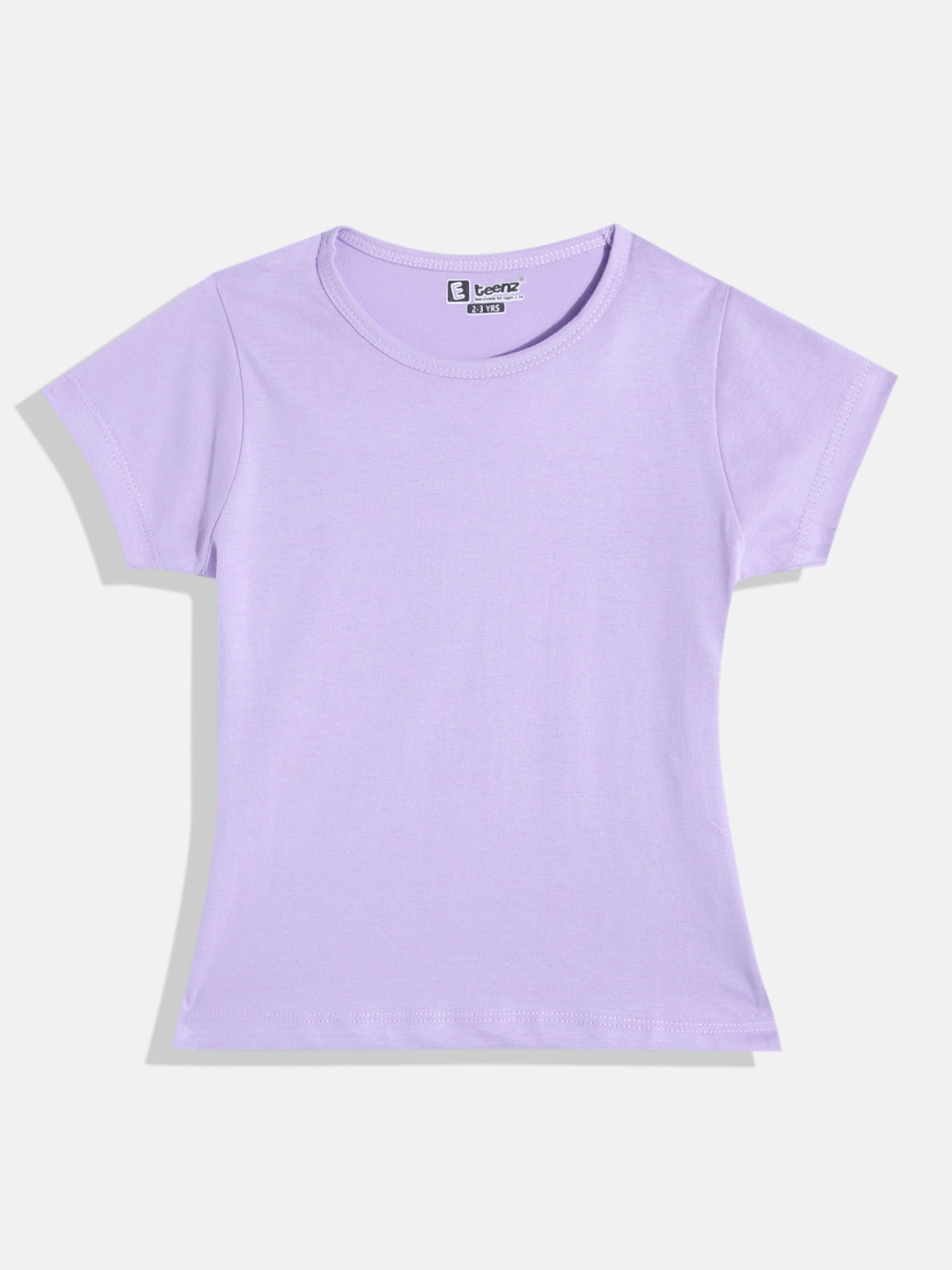 

Eteenz Girls Premium Cotton Solid Round Neck T-shirt, Lavender