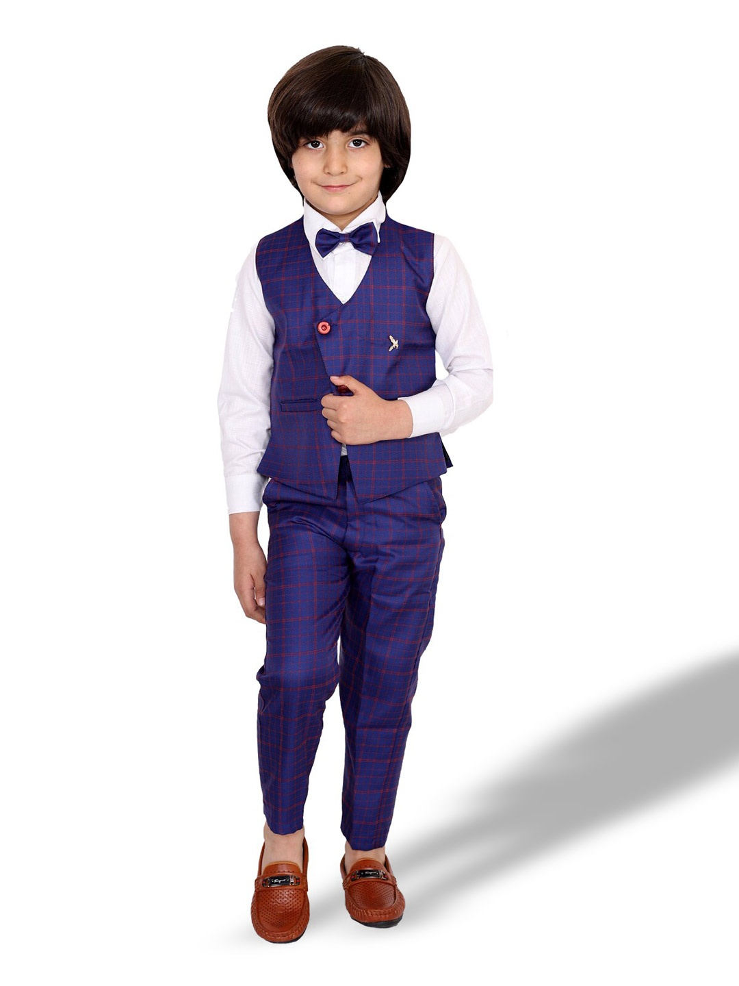 

BAESD Boys 3-Piece Suit, Navy blue