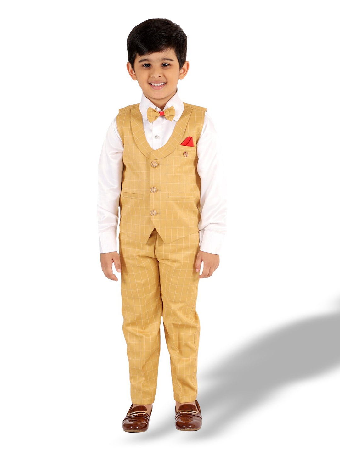 

BAESD Boys 3-Piece Suit, Mustard