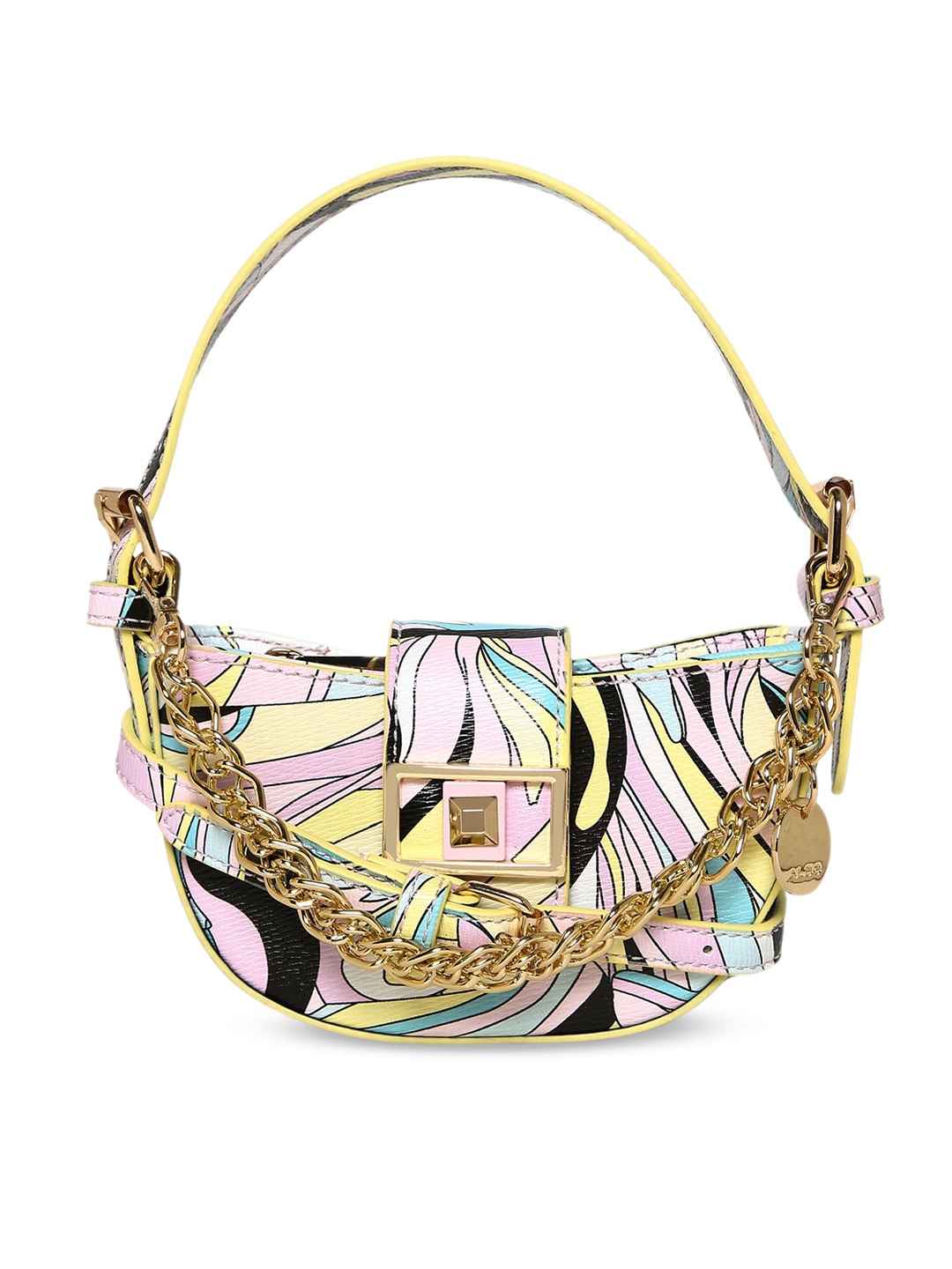 

ALDO Graphic Textured Structured Hobo Bag, Pink