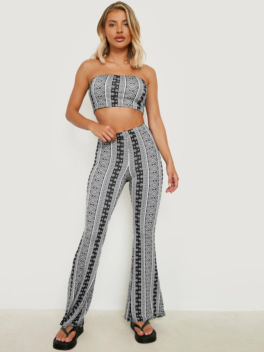 

Boohoo Printed Co-Ords, Black