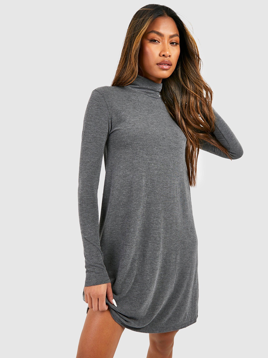 

Boohoo Sheath Mini Dress, Charcoal