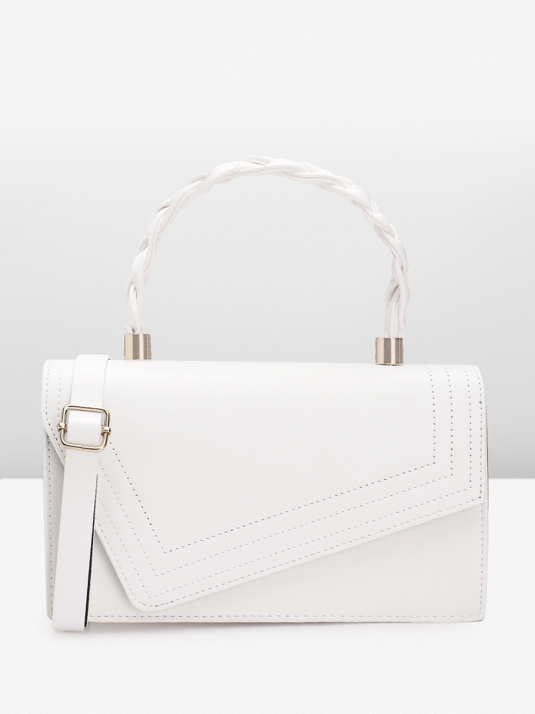 

Boohoo Structured Satchel, White