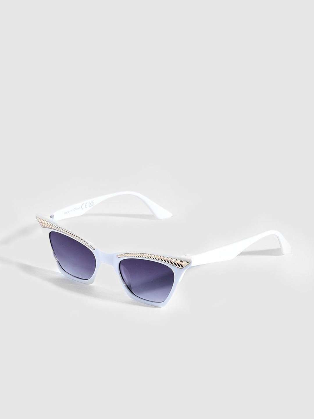 

Boohoo Women Cateye Sunglasses with UV Protected Lens, Blue