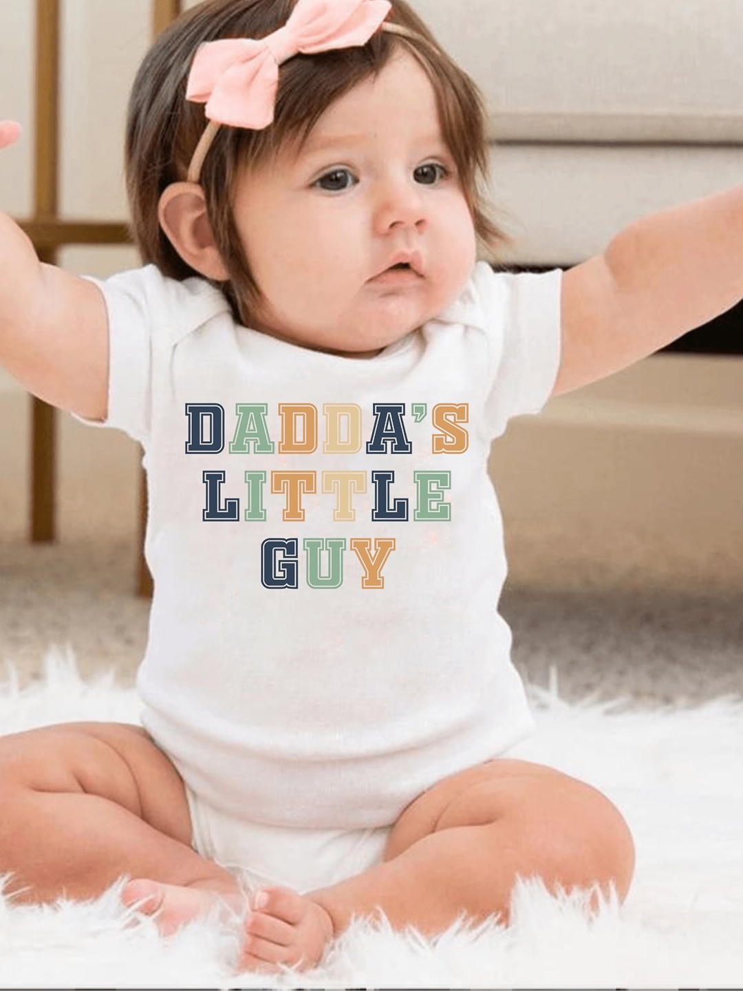 

KNITROOT Infants Printed Cotton Bodysuit, White