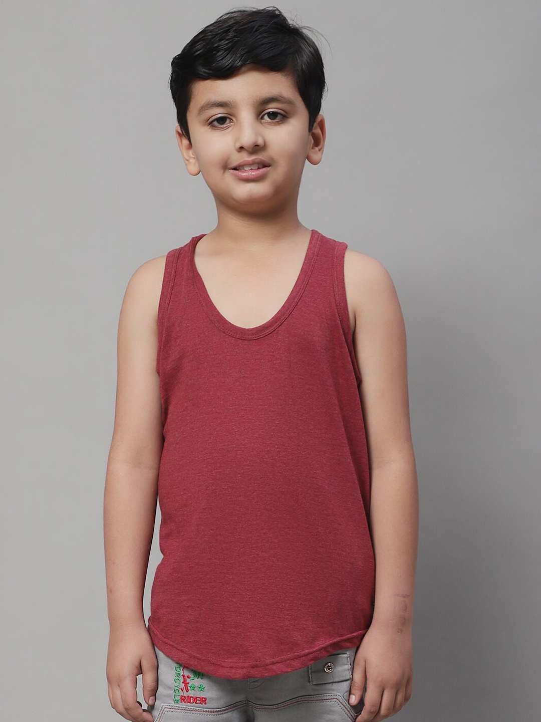 

Friskers Boys Pure Cotton Sports Innerwear Vests, Maroon