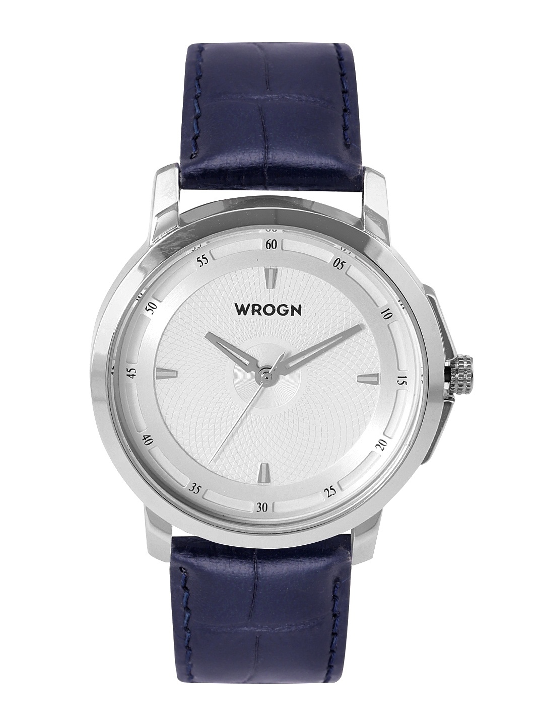 

WROGN Men Brass Dial & Blue Straps Analogue Watch WR-6601-White