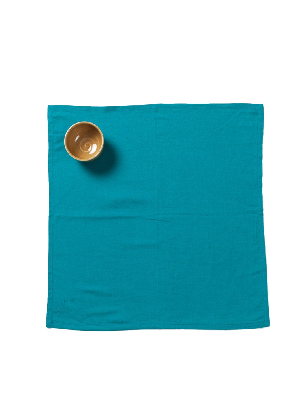 

Fabindia Teal Blue 4 Pieces Cotton Table Napkins