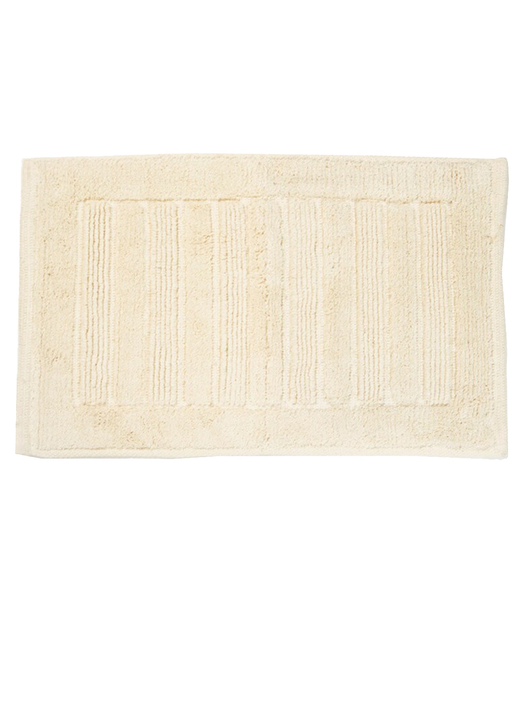 

Fabindia Sikri White Self-Design Rectangular Cotton Bathmat