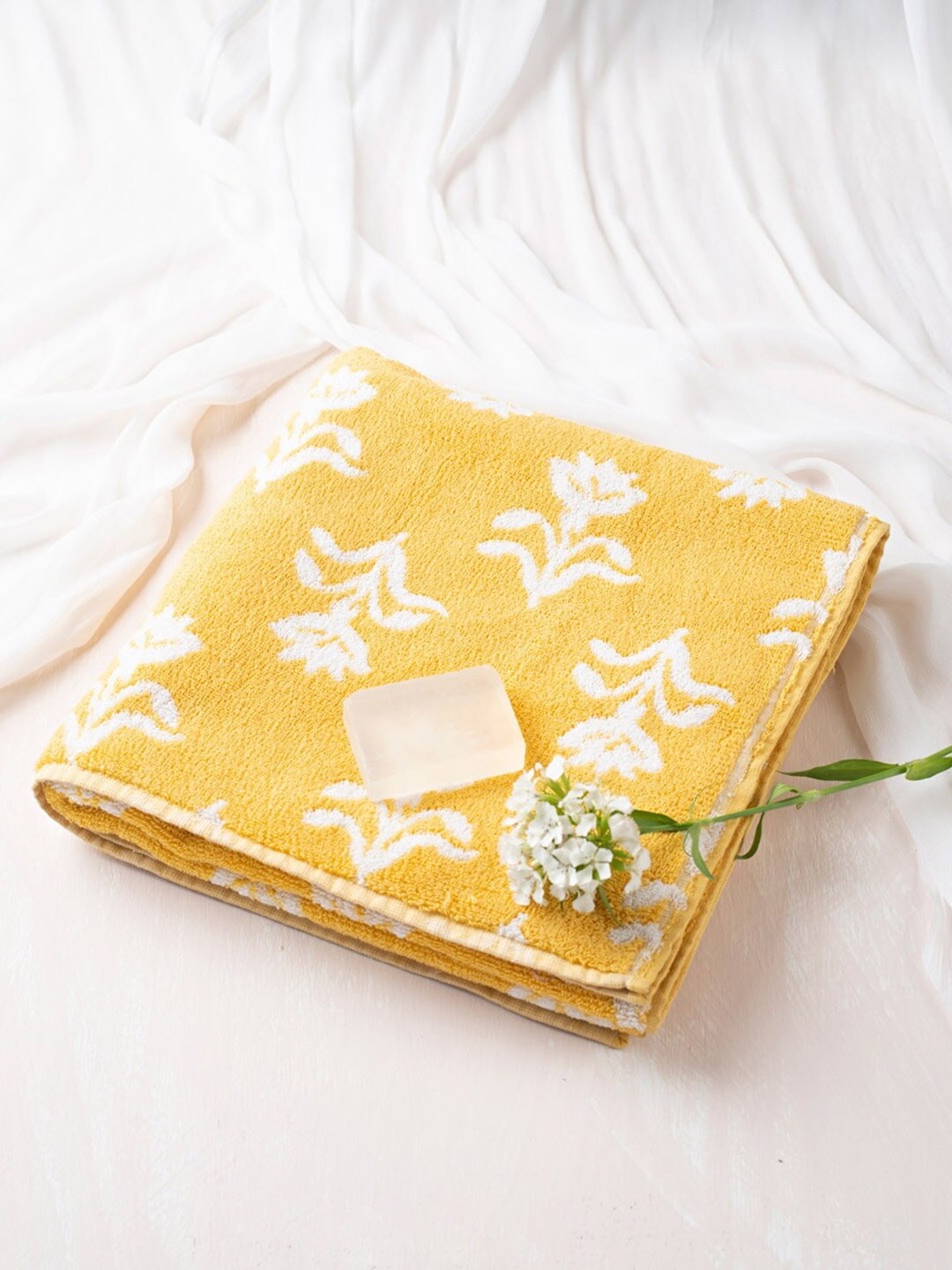 

Fabindia Vikal Cotton 570GSM Hand Towel, Yellow
