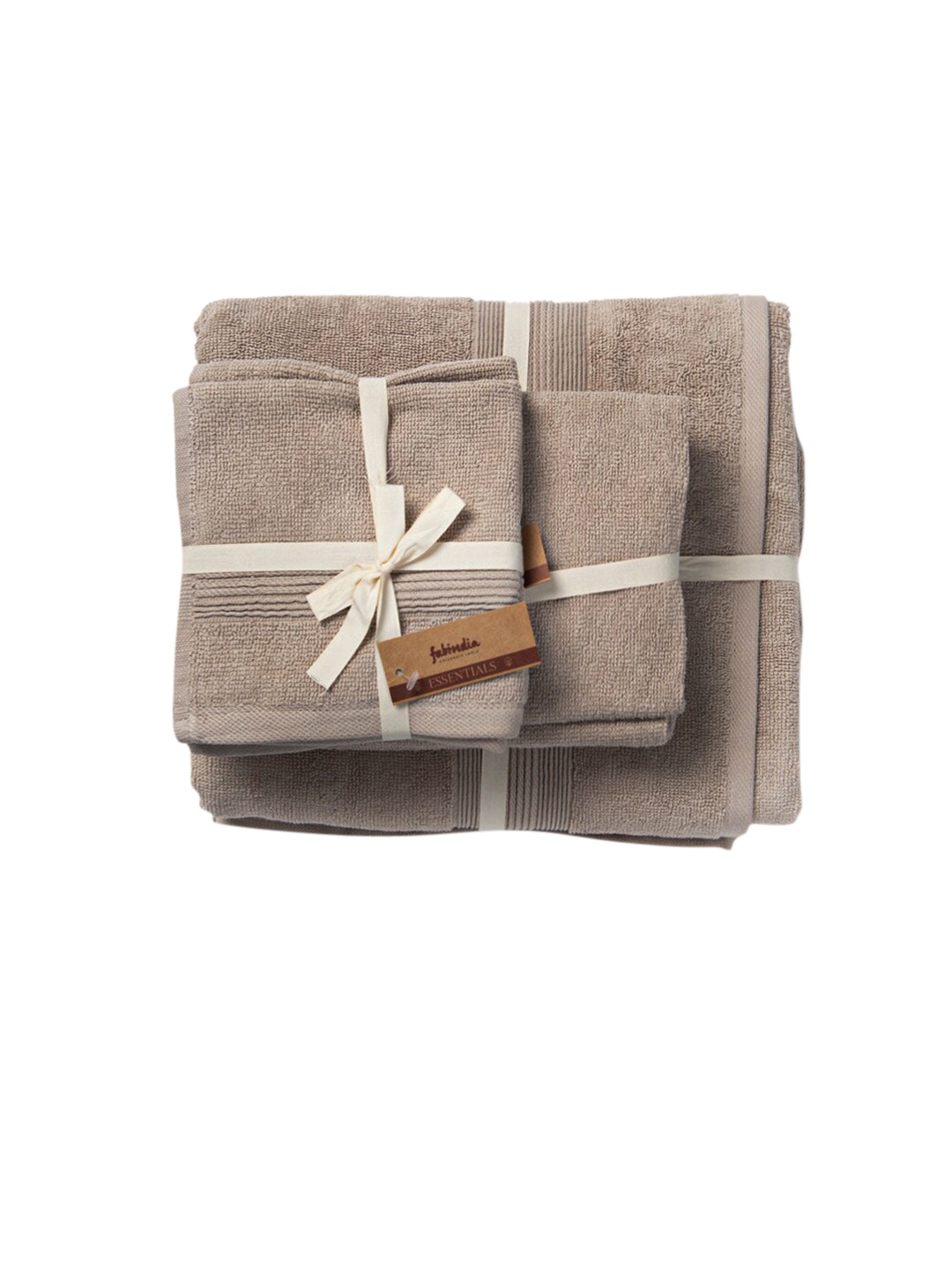 

Fabindia Sancha Cotton 500GSM Large Bath Towel, Taupe