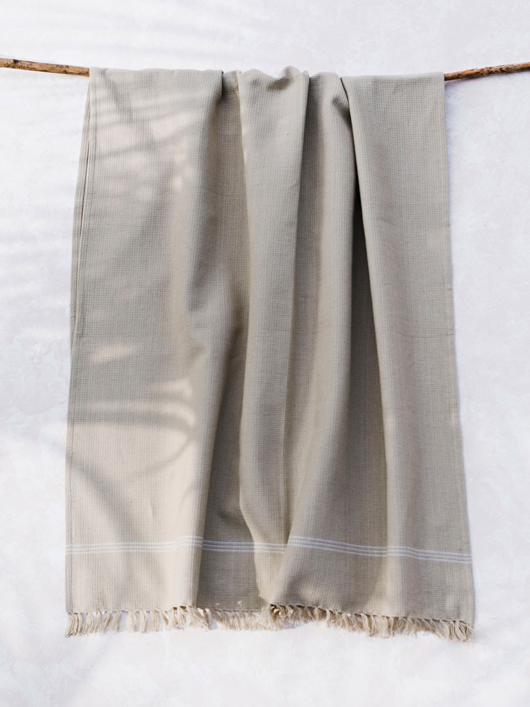 

Fabindia Jia Cotton 200GSM Large Bath Towel, Taupe