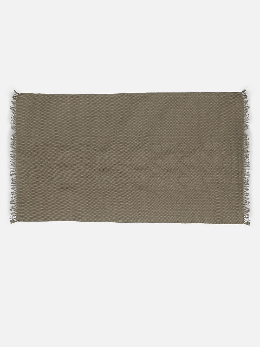 

Fabindia Green Dana Cotton Hand Woven Dhurrie