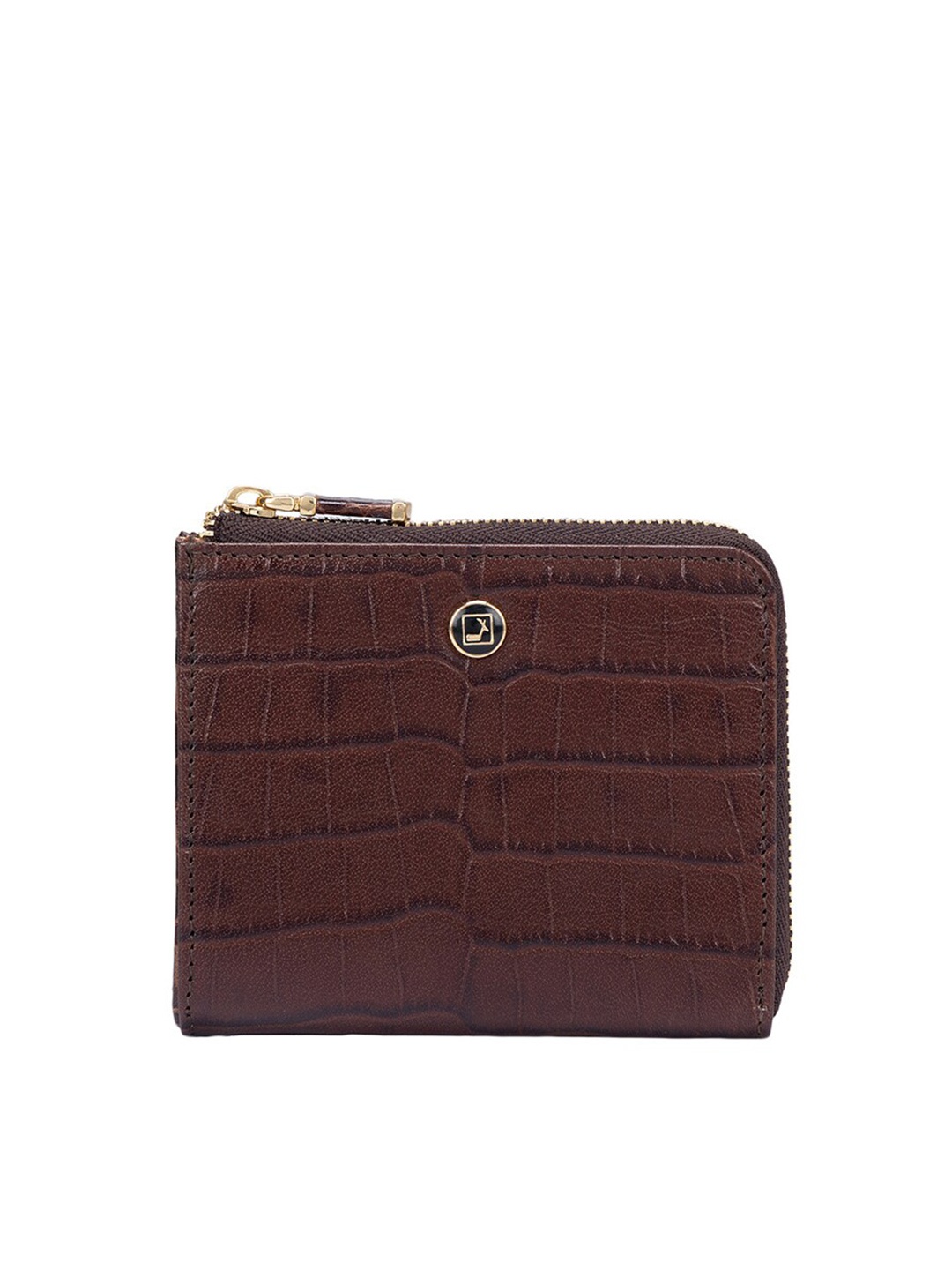 

Da Milano Textured Leather Two Fold Wallet, Brown