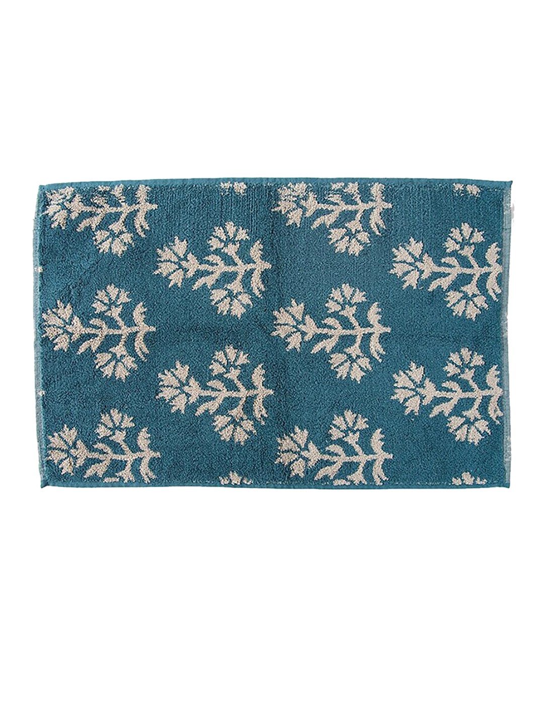 

Fabindia Teal Blue Cotton Printed Face Towel